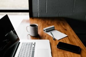 Photo bureau et ordinateur