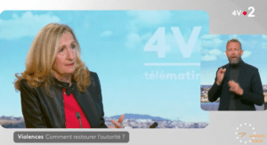 Nicole Belloubet sur le plateau des 4 Vérités sur Télématin