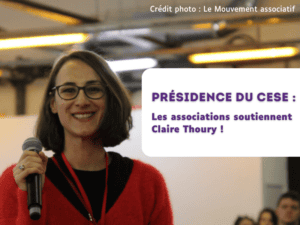 Présidence du CESE : les associations soutiennent Claire Thoury !
