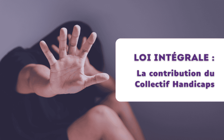 Loi intégrale : la contribution du collectif handicaps